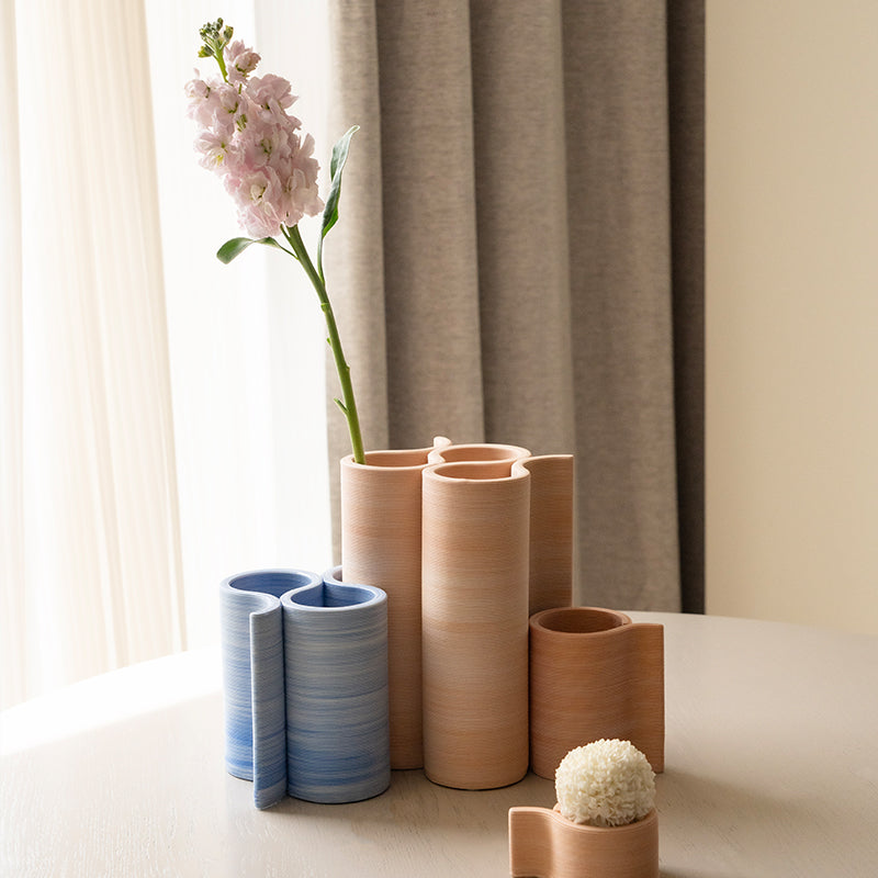 Silk Road Series | Ceramic 3D-printed vase decoration with multiple small openings