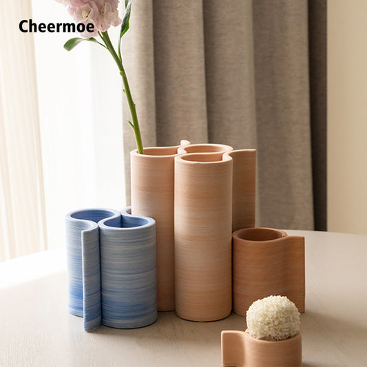Silk Road Series | Ceramic 3D-printed vase decoration with multiple small openings