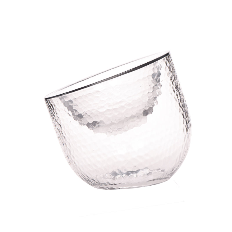 Pet Water Bowl Anti-Tip Glass Transparent Cat and Dog Food Bowl