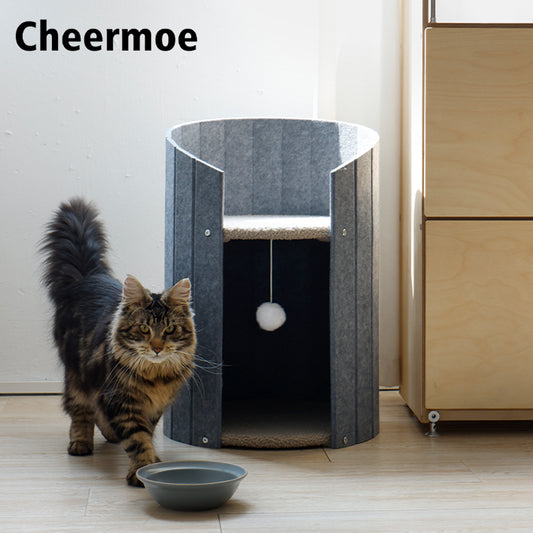 Collins Cocoon modern cylindrical cat bed by CheerMoe