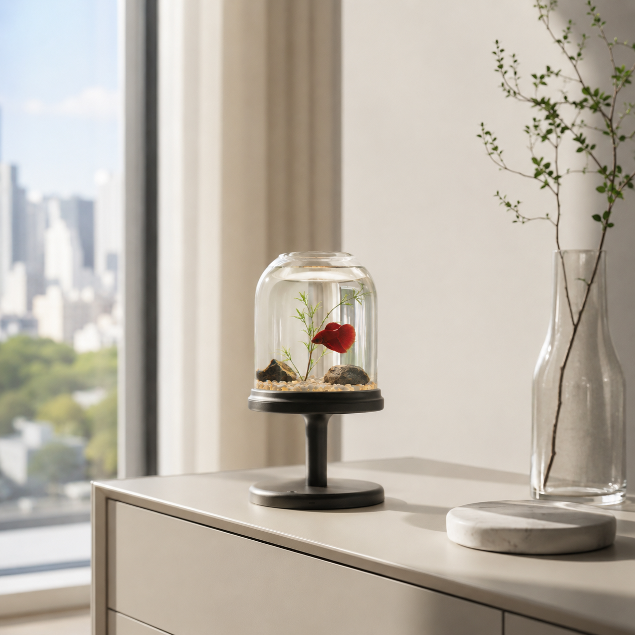 Candy Fish Lamp - Desktop Aquarium with Light