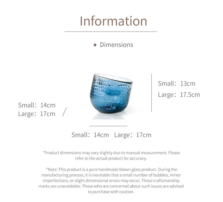 Signac Glass Pet Bowl - Anti-Tip Hand-Blown Bowl