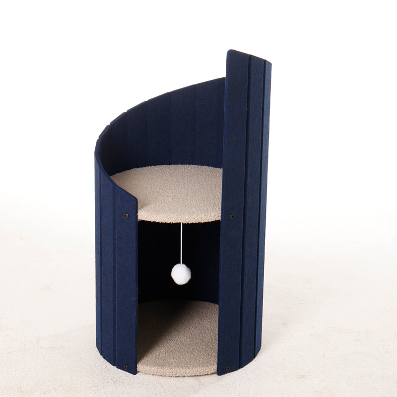 Spiral Ladder two-level modern cat cave for indoor cats 3