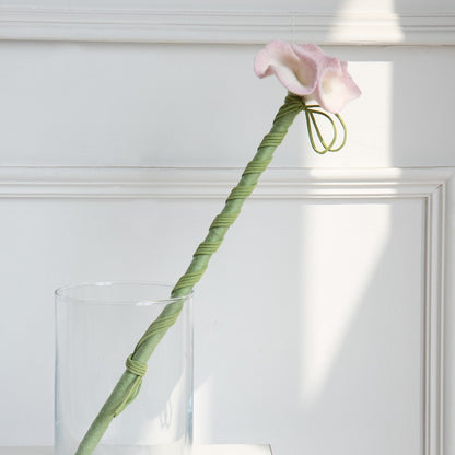 Detail of the wool-wrapped stem on the CheerMoe Camellia cat wand