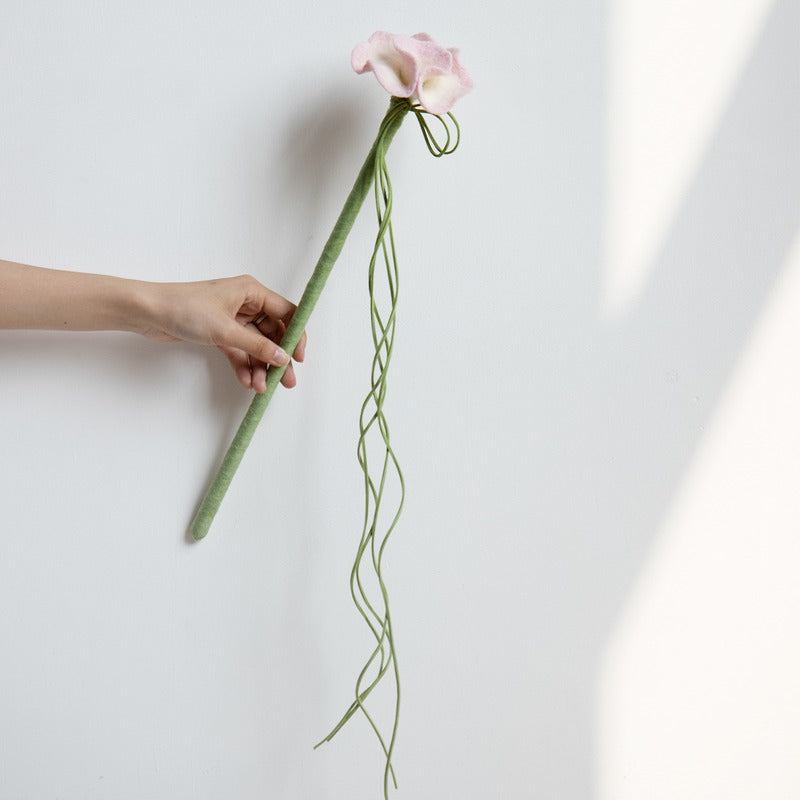 Full CheerMoe Camellia cat wand held in one hand
