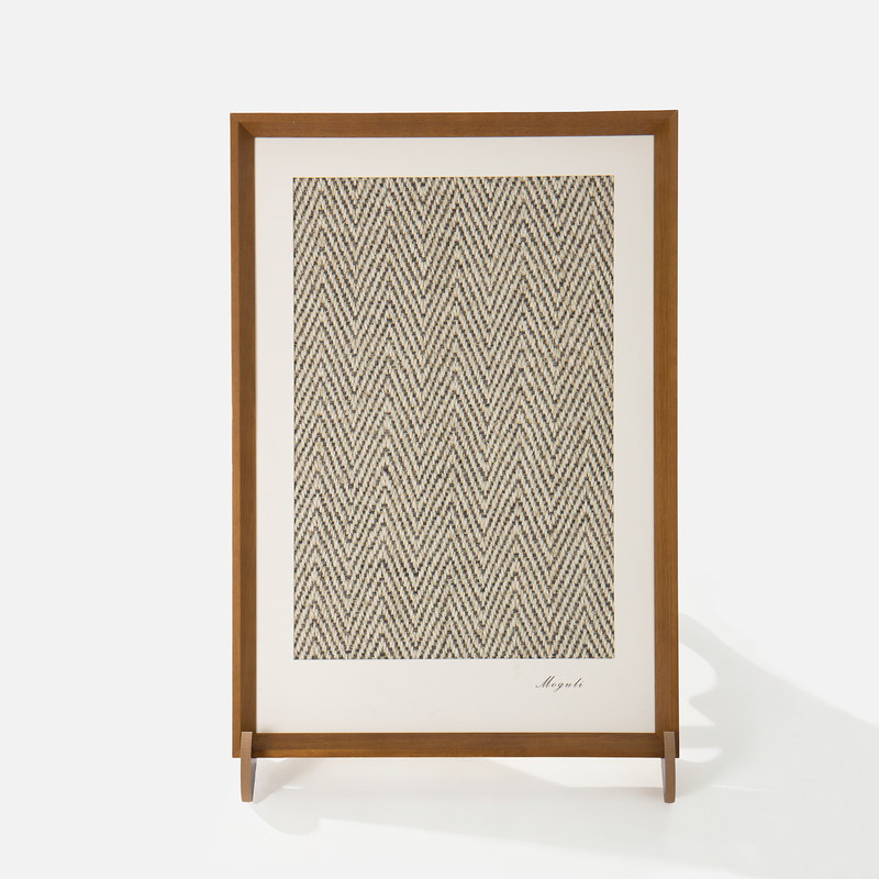 Gallery framed sisal cat scratcher with solid wood frame, front view