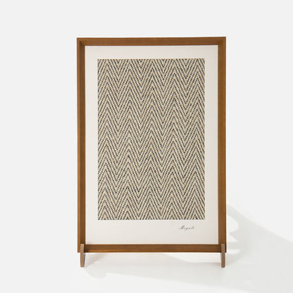 Gallery framed sisal cat scratcher with solid wood frame, front view