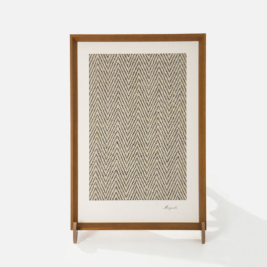 Gallery framed sisal cat scratcher with solid wood frame, front view