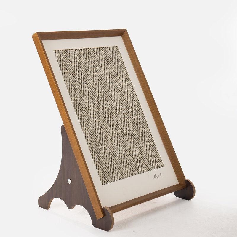 Gallery sisal cat scratcher displayed on angled floor supports