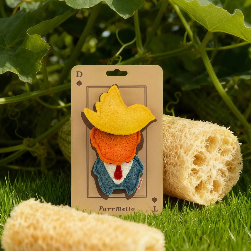 Luffa Catnip Kicker Toy Set - Natural Cat Chew Toys