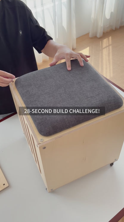 CheerMoe Haven Cat House Stool assembly video